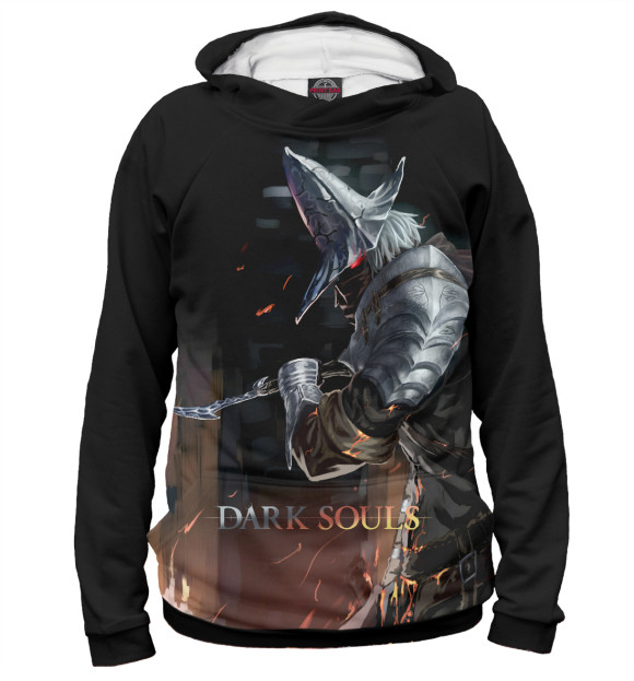 Женское худи с изображением Dark Souls цвета Белый