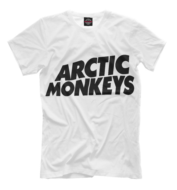 Мужская футболка с изображением Arctic Monkeys цвета Молочно-белый