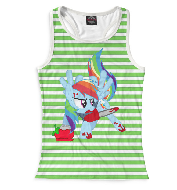 Женская майка-борцовка с изображением Матроска цвета Белый