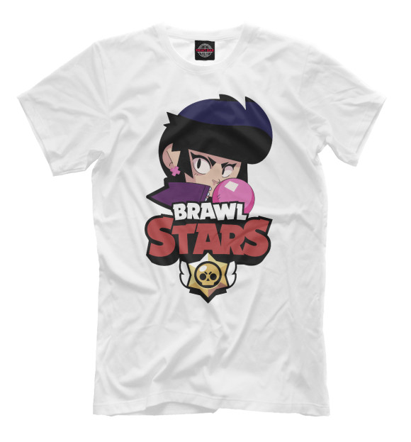 Мужская футболка с изображением Brawl Stars Bibi цвета Белый