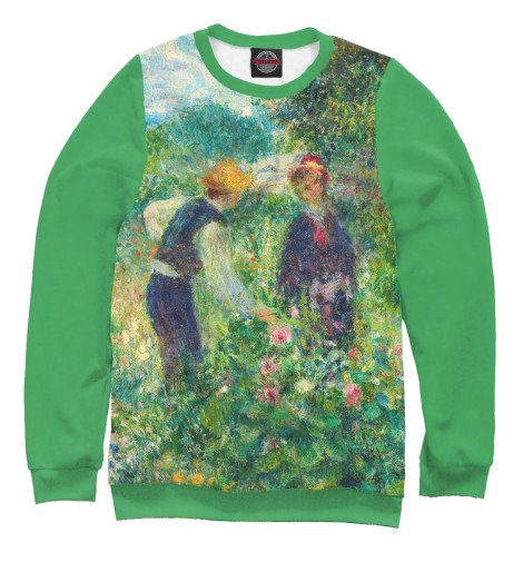 

Свитшоты Print Bar, Белый, Пьер Огюст Ренуар. Собирание цветов