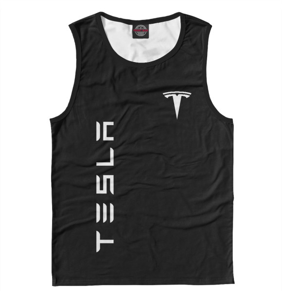 Майка для мальчика с изображением Tesla цвета Белый