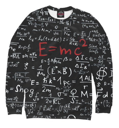 

Свитшоты Print Bar, Белый, E=mc