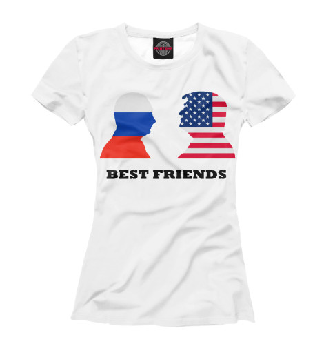 

Футболки Print Bar, Белый, Best Friends