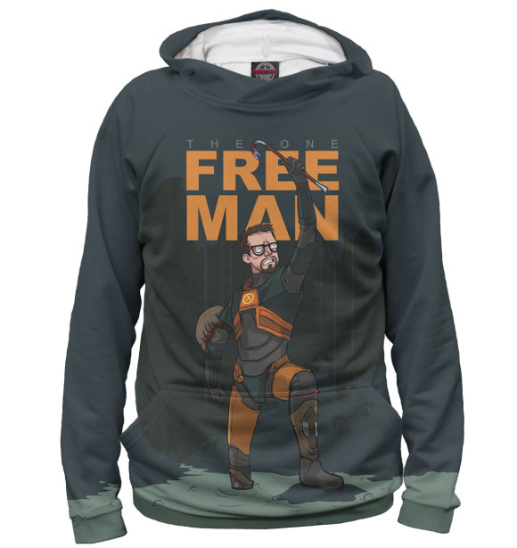 Женское худи с изображением Гордон Фримен цвета Белый