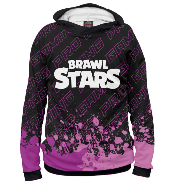 Женское худи с изображением Brawl Stars Pro Gaming цвета Белый