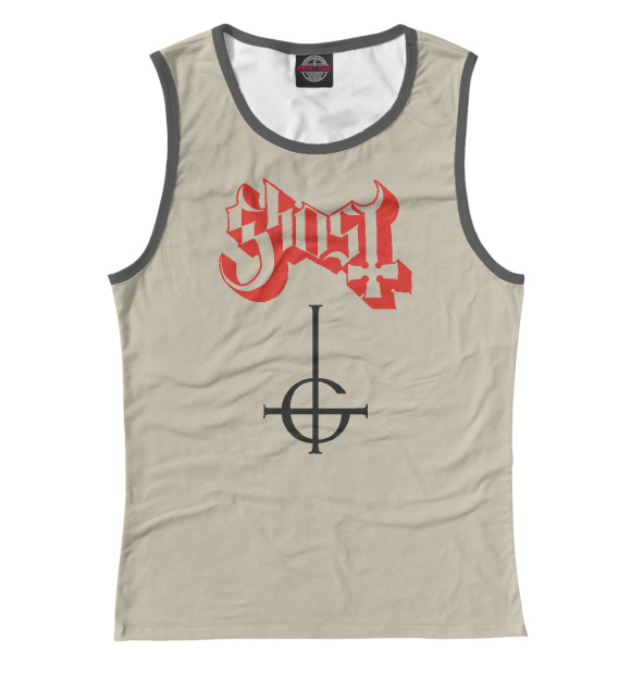 Майка для девочки с изображением Ghost цвета Белый