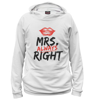 Мужское худи Mrs. always right