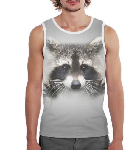 

Майки Print Bar, Белый, Енот