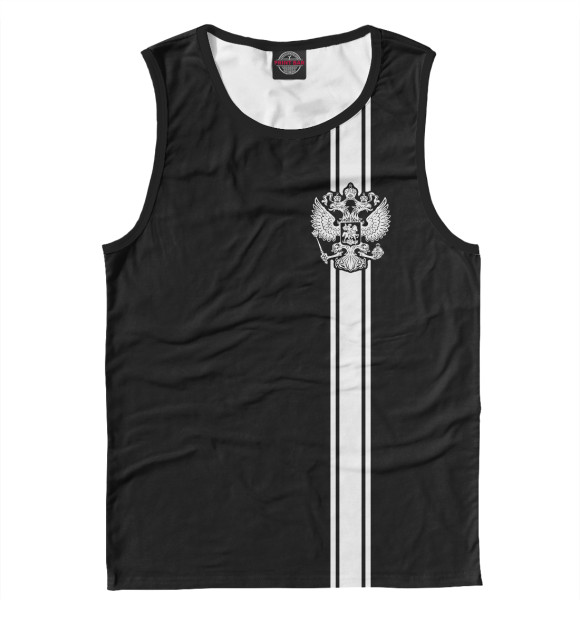 Майка для мальчика с изображением Россия цвета Белый