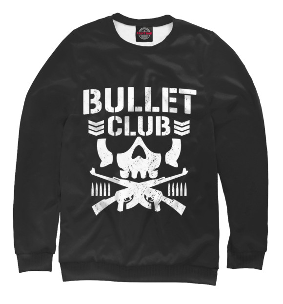 Свитшот для девочек с изображением Bullet Club цвета Белый