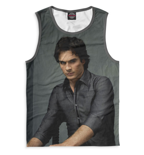 

Майки Print Bar, Белый, Дэймон Сальваторе