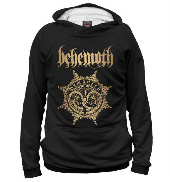 Женское худи с изображением Behemoth цвета Белый