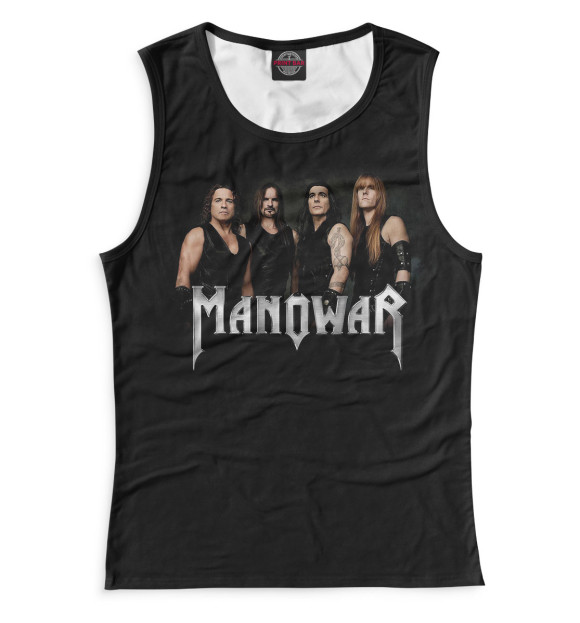 Майка для девочки с изображением Manowar цвета Белый