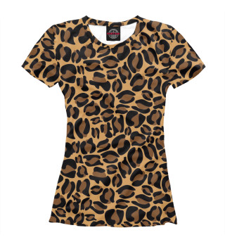 Женская футболка Леопардовый окрас
