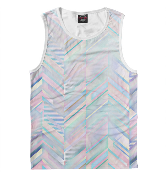 Майка для мальчика с изображением Зигзаг цвета Белый