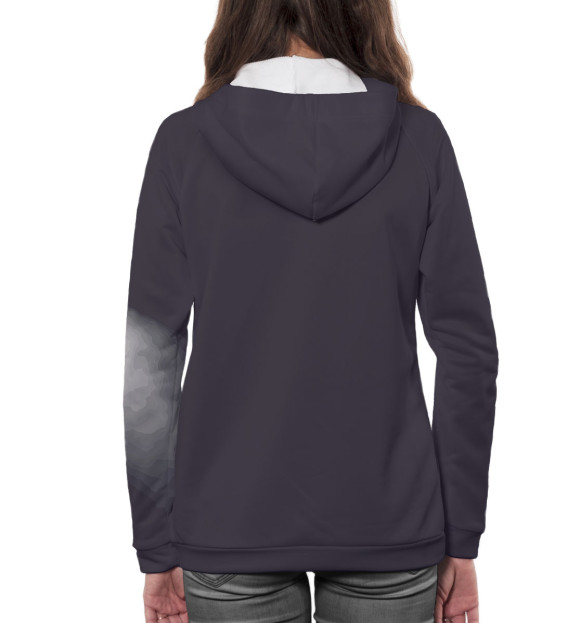 Женское худи с изображением Скриптонит цвета Белый