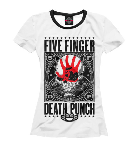 

Футболки Print Bar, Белый, Five Finger Death Punch