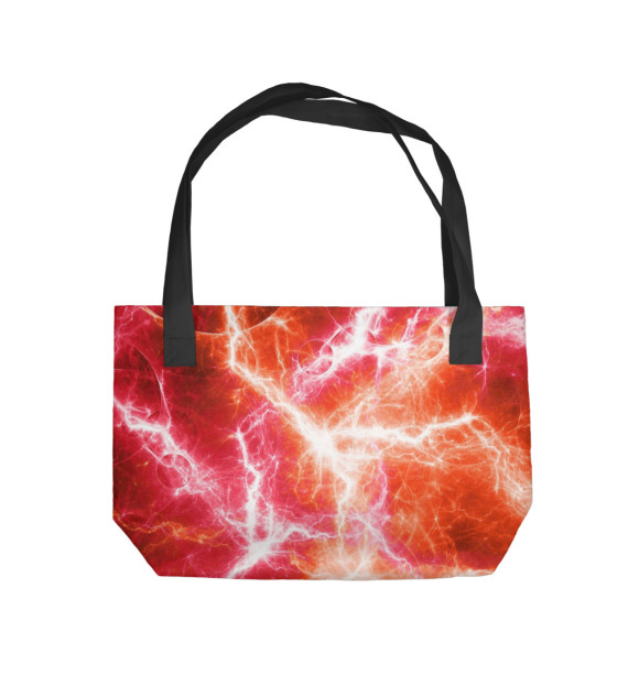 Пляжная сумка с изображением Молния цвета 