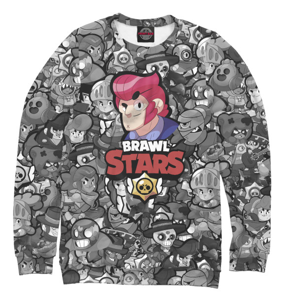 Женский свитшот с изображением Brawl Stars: Colt цвета Белый