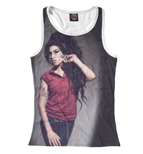 

Майки борцовки Print Bar, Белый, Amy Winehouse
