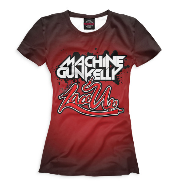 Женская футболка с изображением Machine Gun Kelly цвета Белый