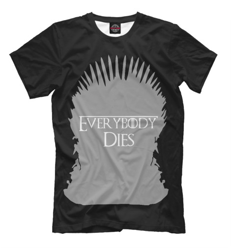 

Футболки Print Bar, Черный, Everybody dies