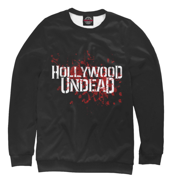 Свитшот для девочек с изображением Hollywood Undead цвета Белый