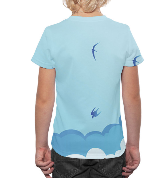 Футболка для мальчиков с изображением Пока летит - отдыхаем! цвета Белый