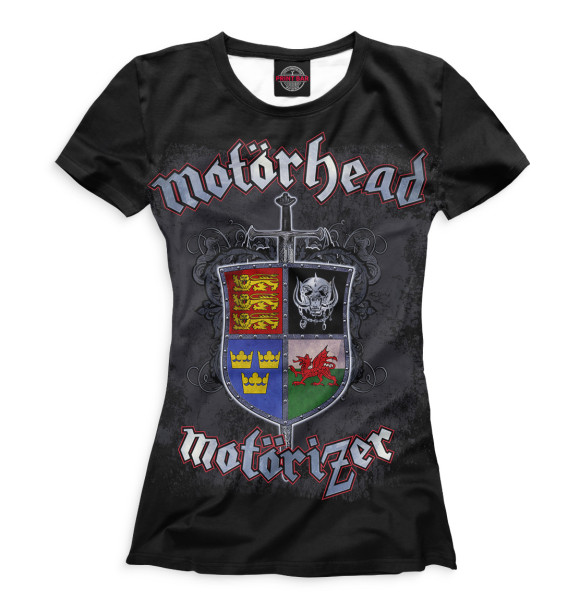 Женская футболка с изображением Motorhead цвета Белый