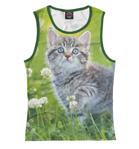 

Майки Print Bar, Белый, Котенок