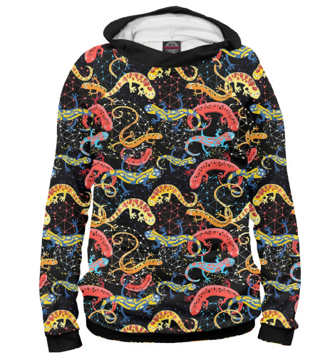 

Худи Print Bar, Белый, Ящерицы