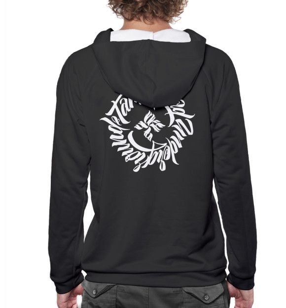 Мужское худи с изображением Tankograd Underground цвета Белый