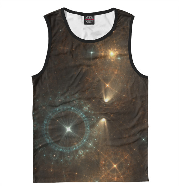 Майка для мальчика с изображением Abstr space цвета Белый