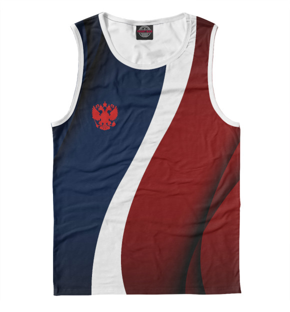 Майка для мальчика с изображением Герб России цвета Белый