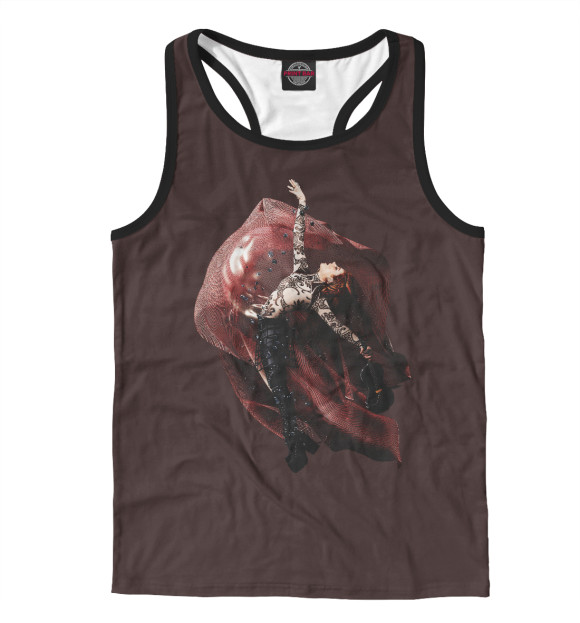 Мужская майка-борцовка с изображением Lindsey Stirling: Brave Enough цвета Белый