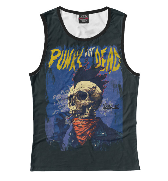 Женская майка с притом PND цвета Белый Женская майка с изображением PND цвета Белый