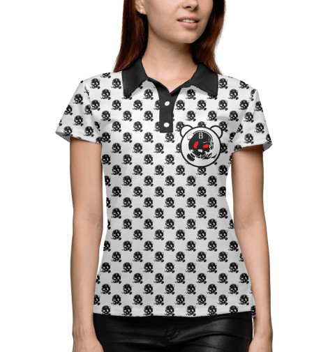 

Поло Print Bar, Белый, Jolly Roger