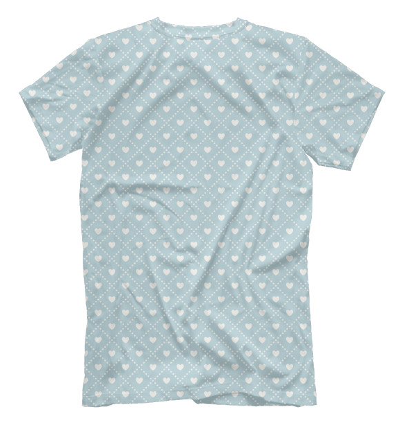 Мужская футболка с изображением Сонный мишка с подушкой цвета Белый