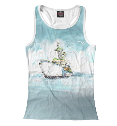 

Майки борцовки Print Bar, Белый, Корабль