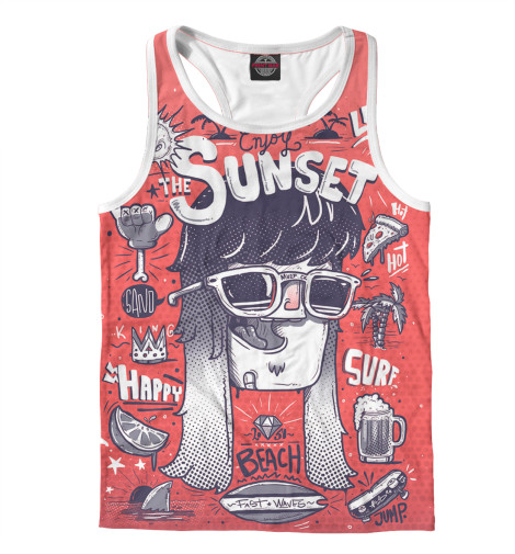 

Майки борцовки Print Bar, Белый, Хипстер