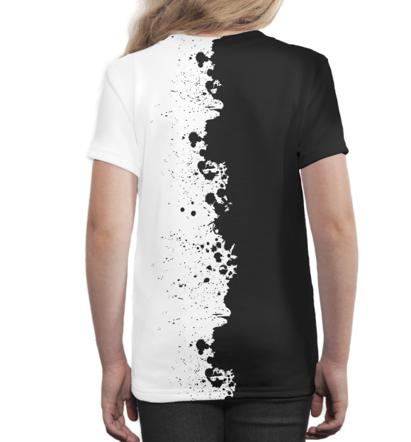 Футболка для девочек с изображением Шаолинь цвета Белый