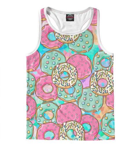 

Майки борцовки Print Bar, Белый, Пончики