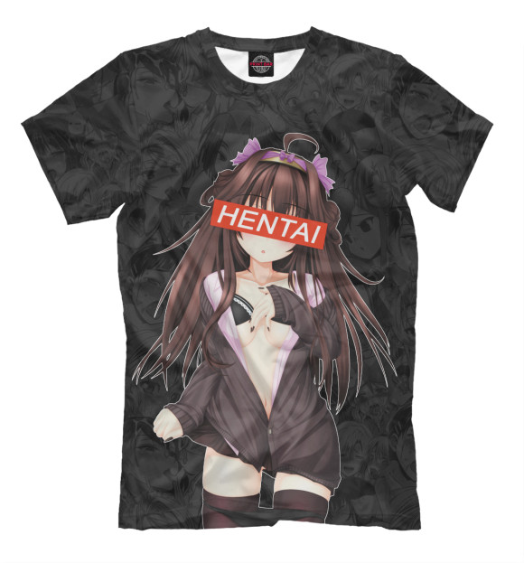 Футболка для мальчиков с изображением Hentai цвета Белый