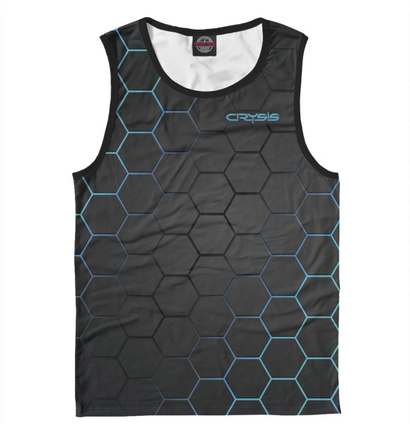 Мужская майка с изображением Crysis цвета Белый