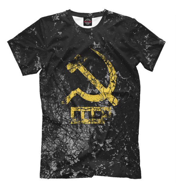 Мужская футболка с изображением CCCP Vintage цвета Белый
