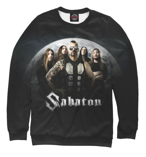 Женский свитшот с изображением Sabaton цвета Белый