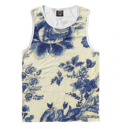 

Майки Print Bar, Белый, Синие узоры