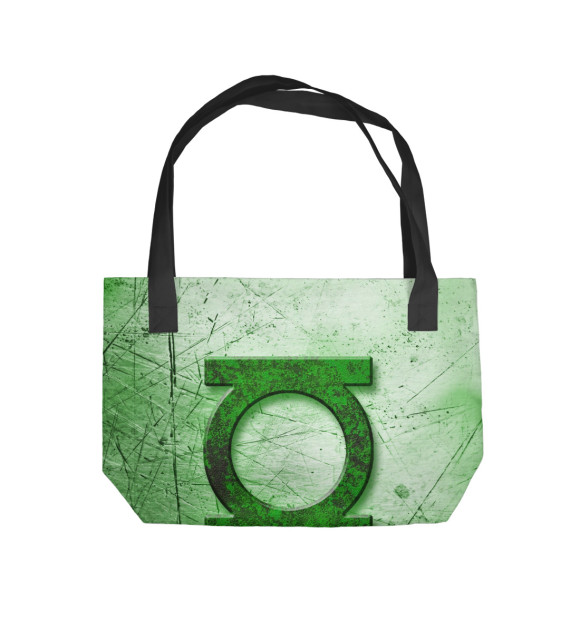 Пляжная сумка с изображением Зеленый Фонарь цвета 
