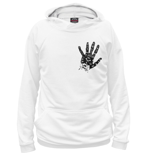 

Худи Print Bar, Белый, Placebo hand black